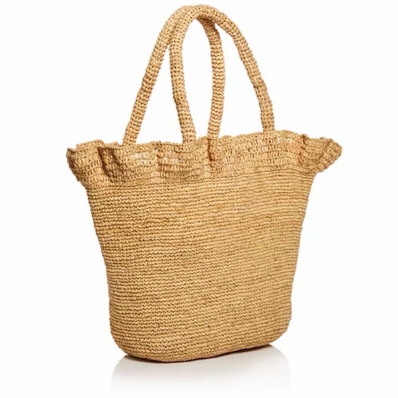 Loeffler Randall Cyrus Raffia Ruffle Tote - Picture 3 of 10